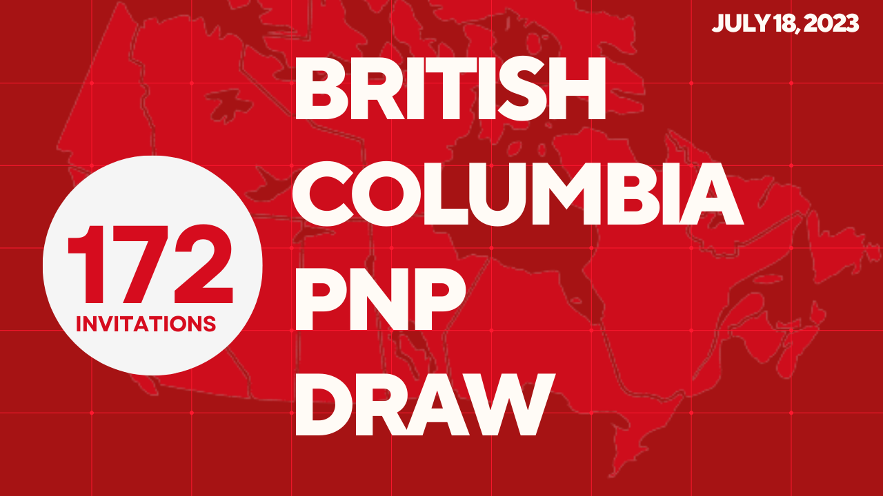 British Columbia PNP Draw 2023